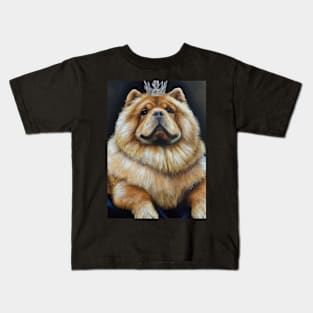 Chow Chow with Crown Kids T-Shirt